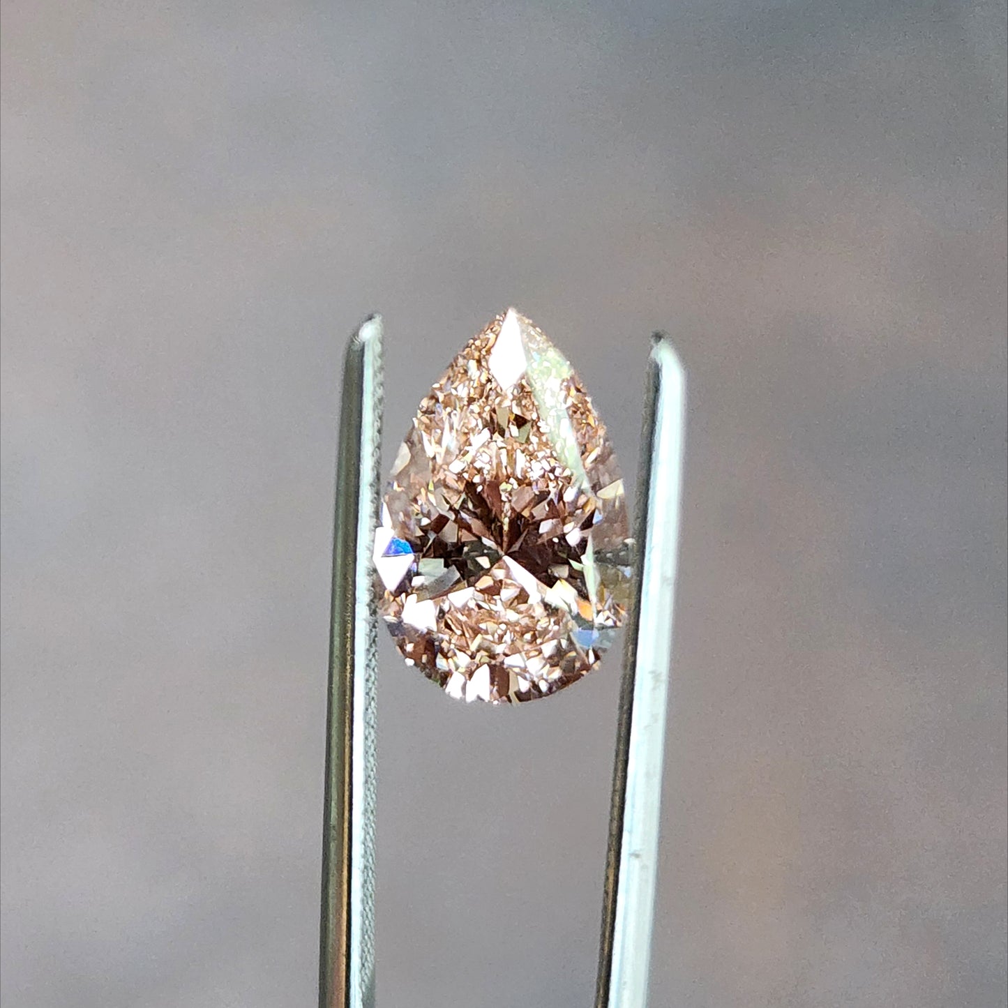 1.79ct Lab Diamond Fancy Intense Pink Pear VVS2