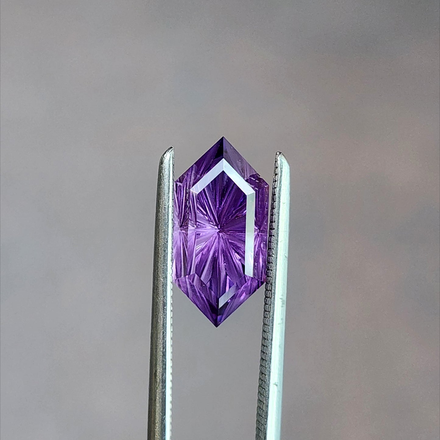 2.42ct Lab Purple Sapphire Duchess Fantasy Cut