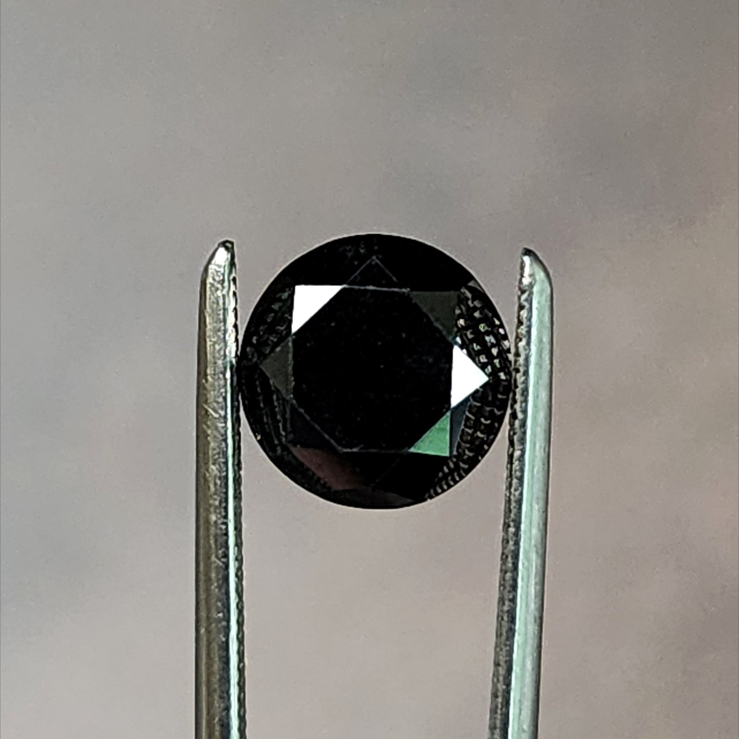 1.94ct Faceted Round Brilliant Black Diamond (Heat Treated)