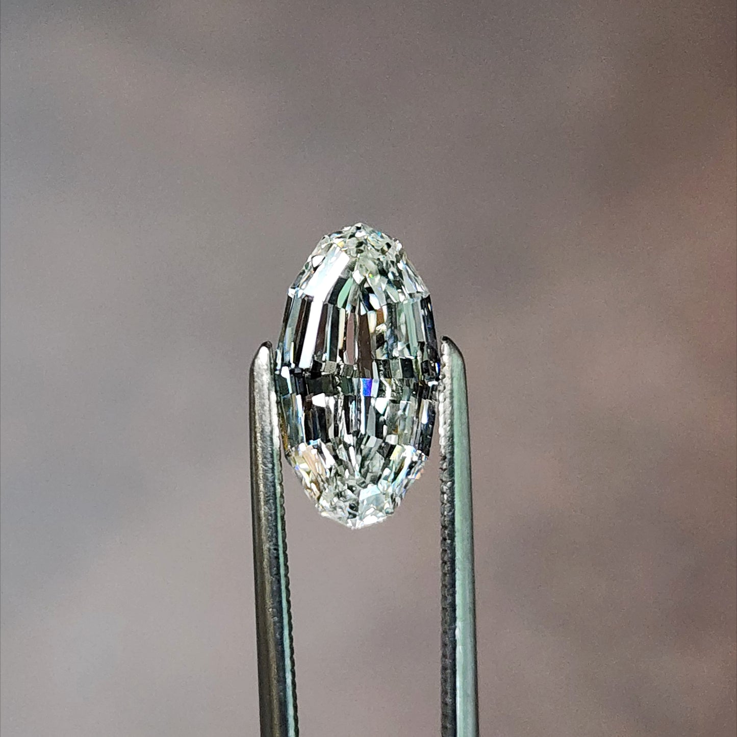 1.71ct Oval Step Cut Lab Diamond F/VVS2
