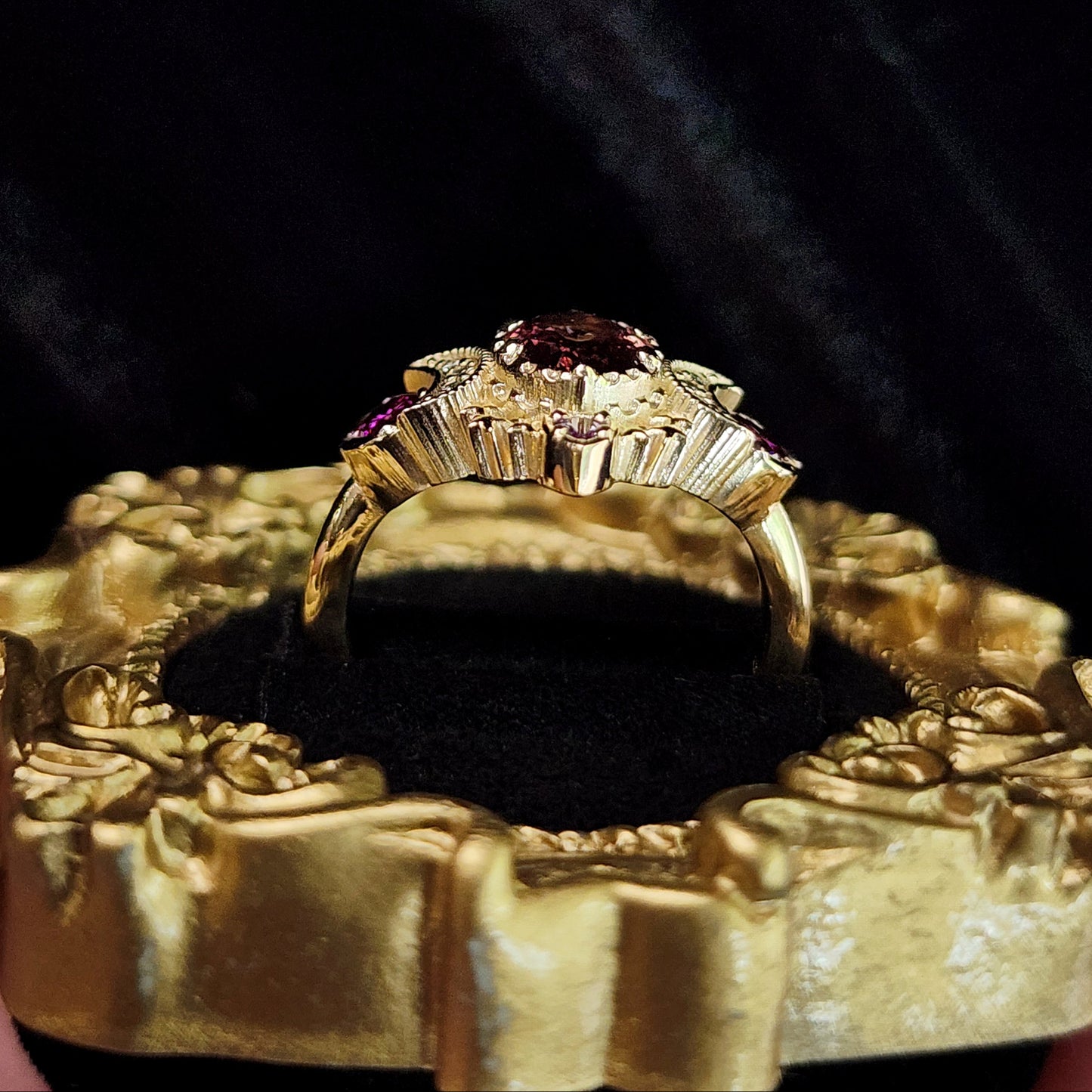 Sparkling Cosmos with Natural Cranberry Oval Sapphire and Alexandrite image 6