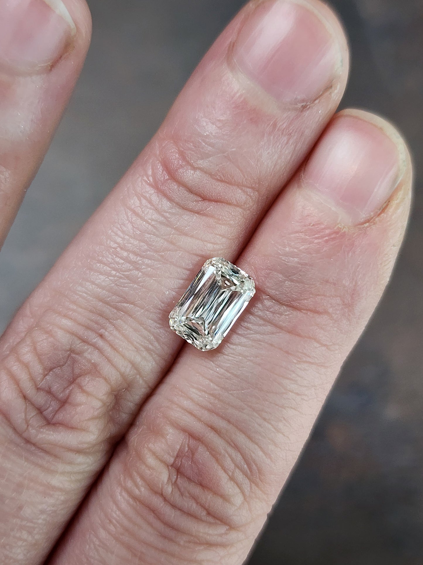 2.54ct Lab Diamond Crisscut or Ashoka Cut F/VVS2