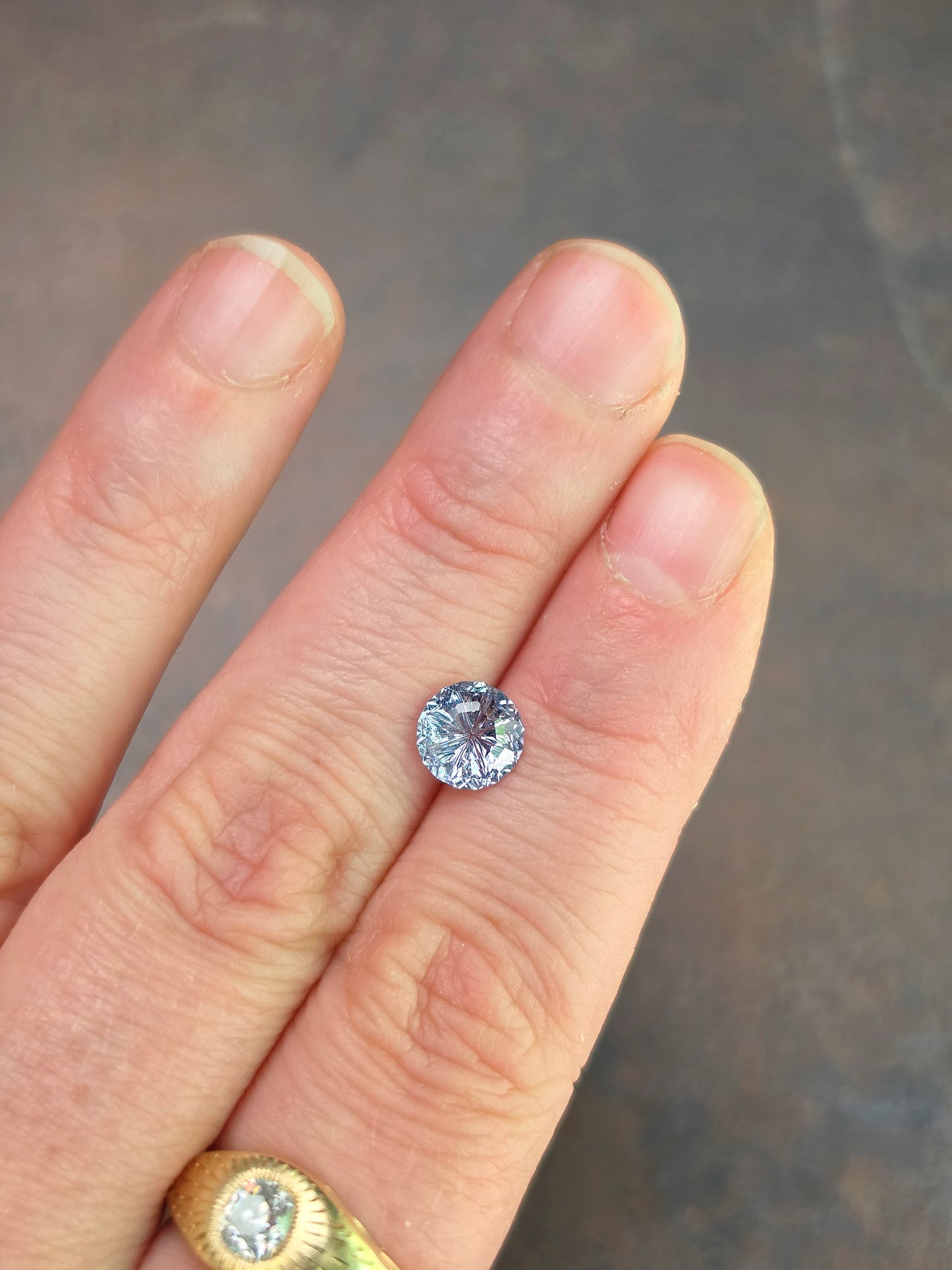 1.73ct Natural Sapphire Starbrite Round Cut by John Dyer