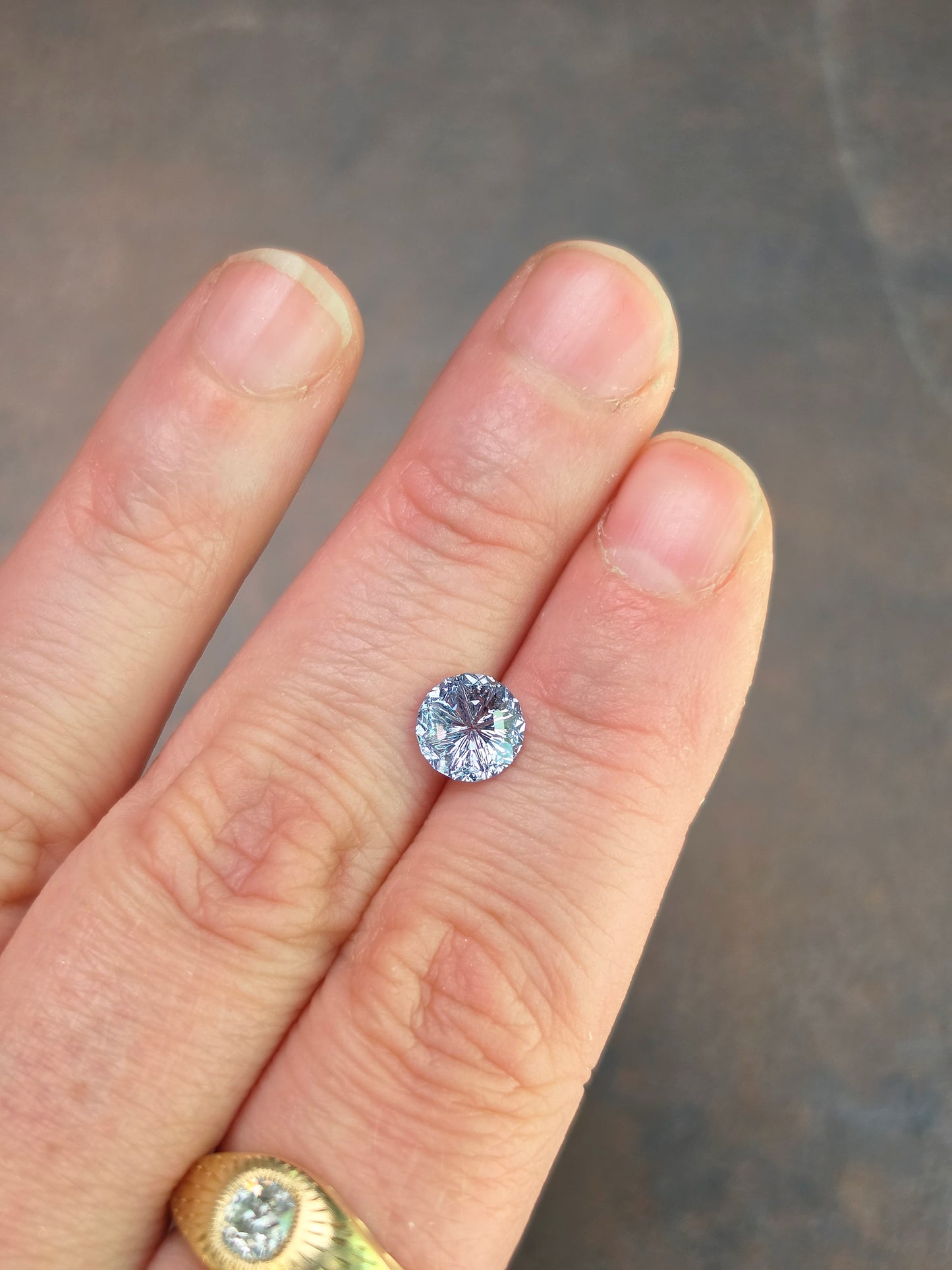 1.73ct Natural Sapphire Starbrite Round Cut by John Dyer