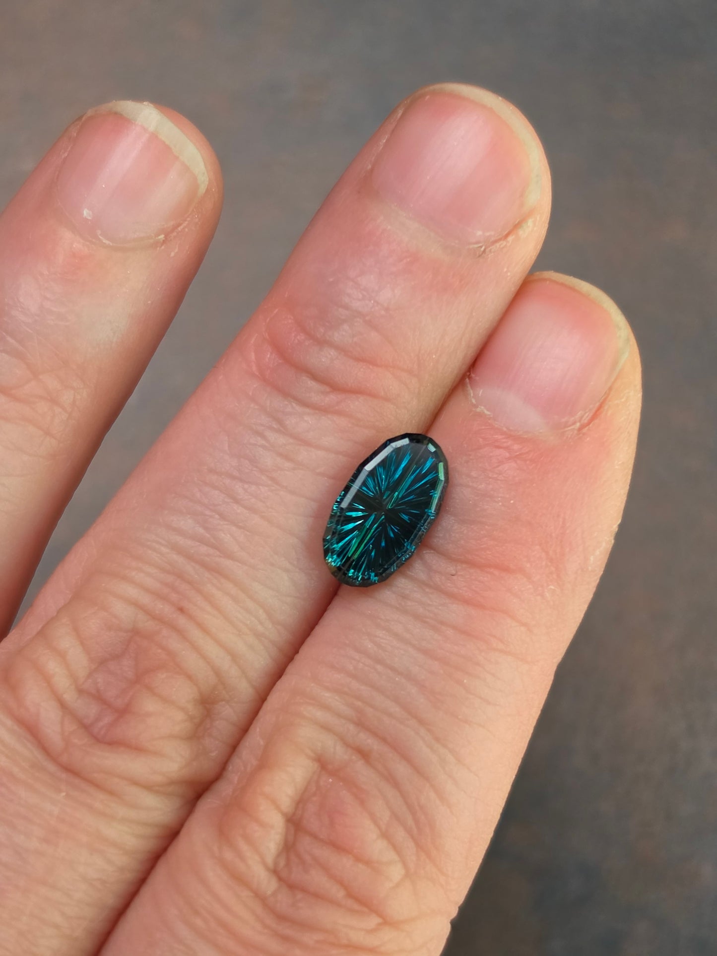 2.04ct Parti Natural Australian Sapphire Starbrite Oval Cut by John Dyer