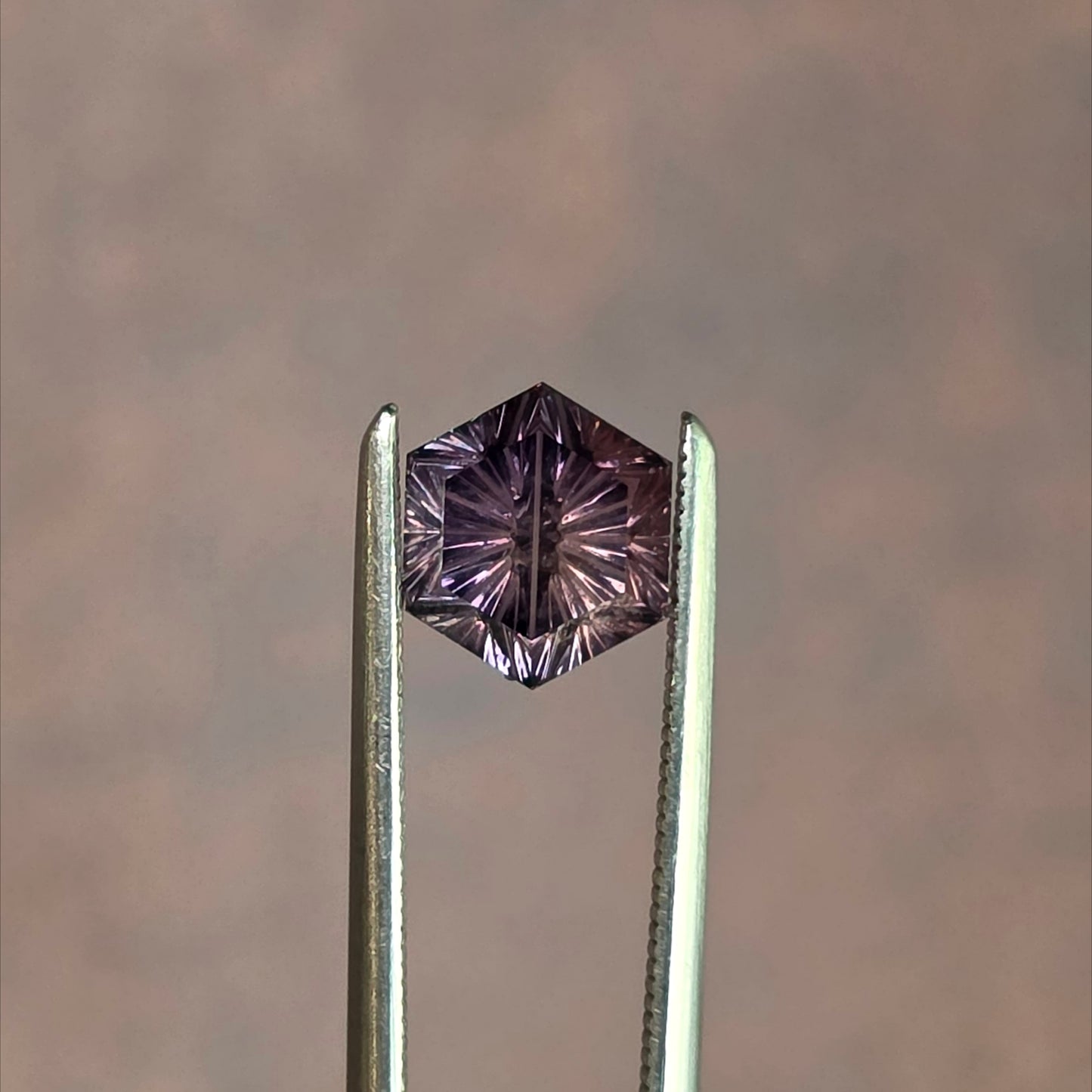1.36ct Natural Dragon Sapphire Hexagon Fantasy Cut by Brett Kosnar