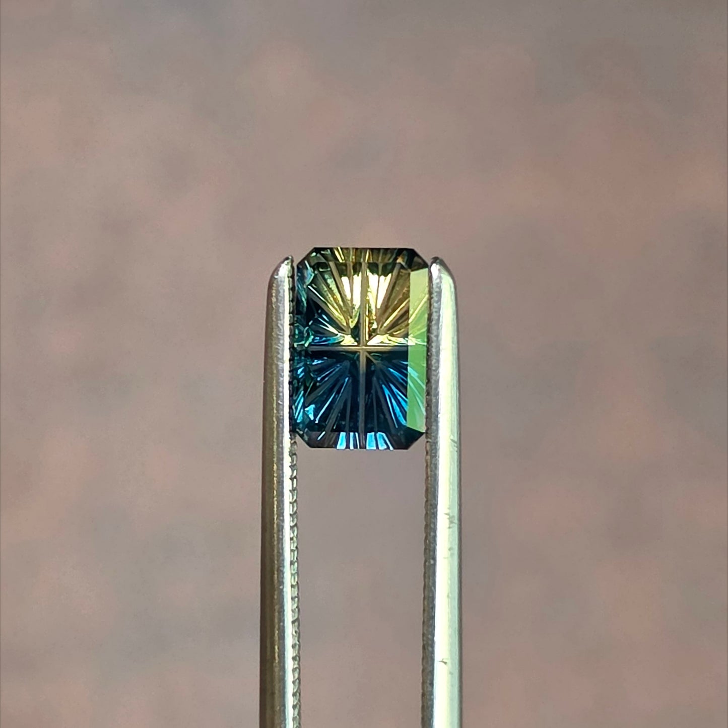 .90ct Parti Natural Australian Sapphire Fantasy Cut by Brett Kosnar