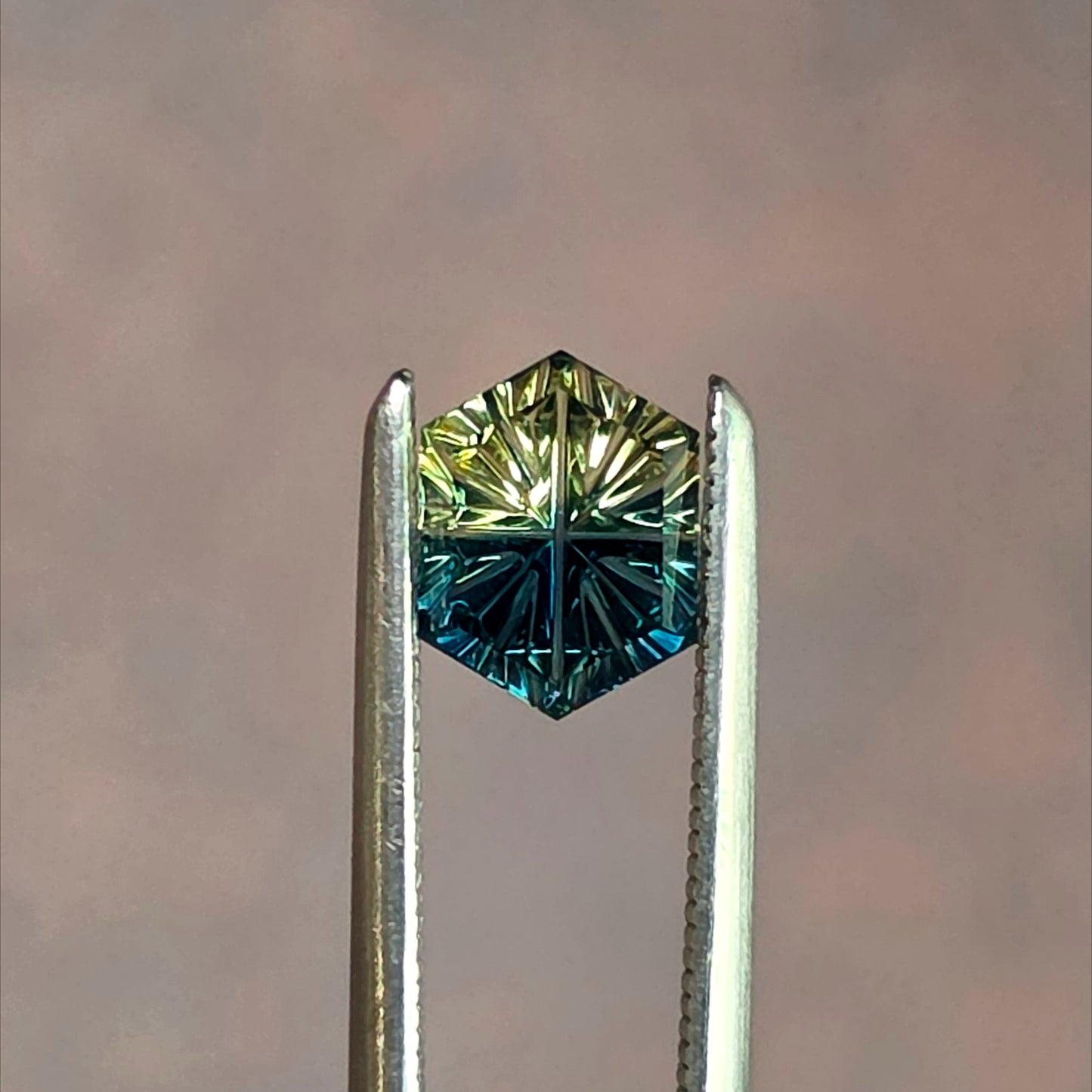.86ct Parti Natural Australian Sapphire Fantasy Cut by Brett Kosnar
