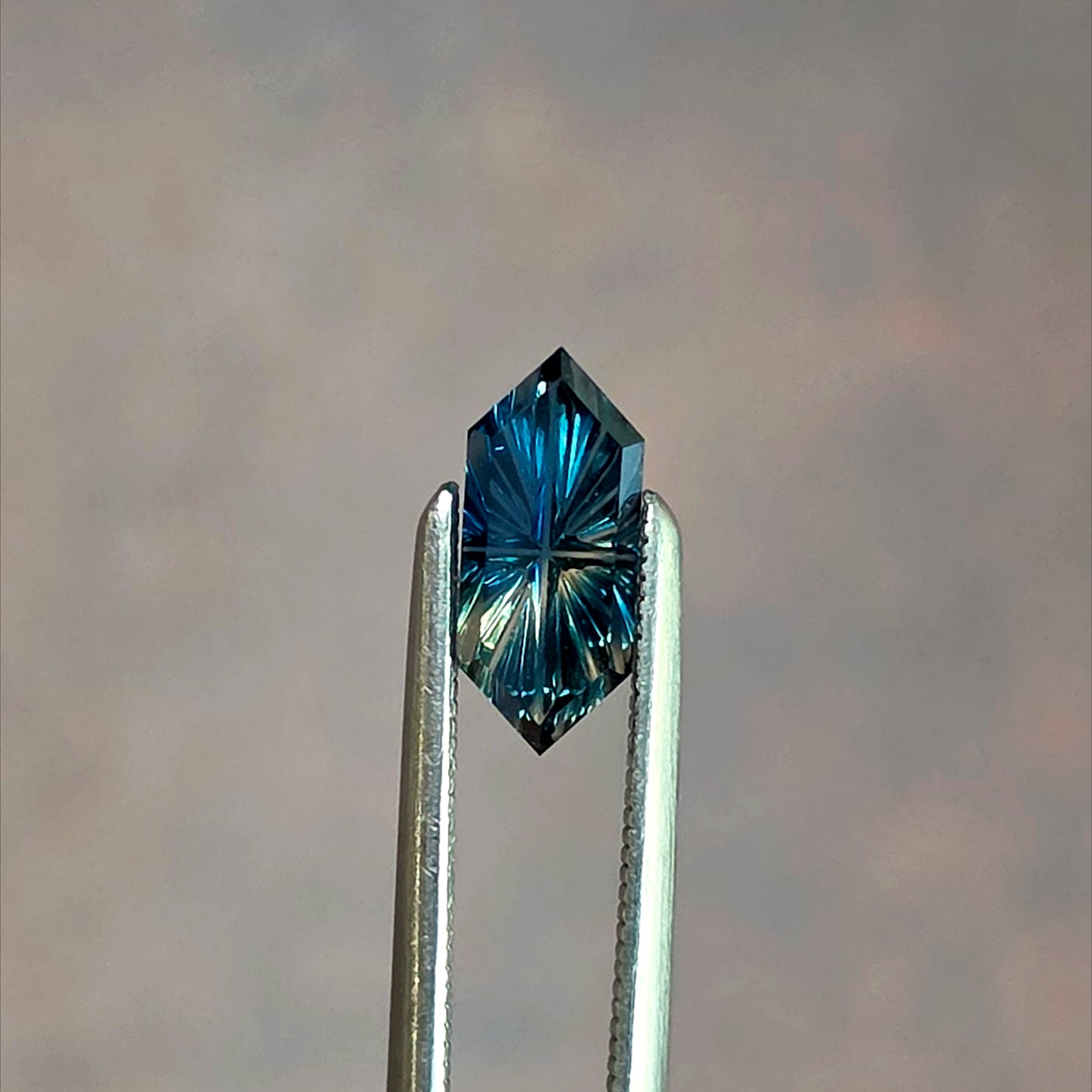 .76ct Parti Natural Australian Sapphire Fantasy Cut by Brett Kosnar