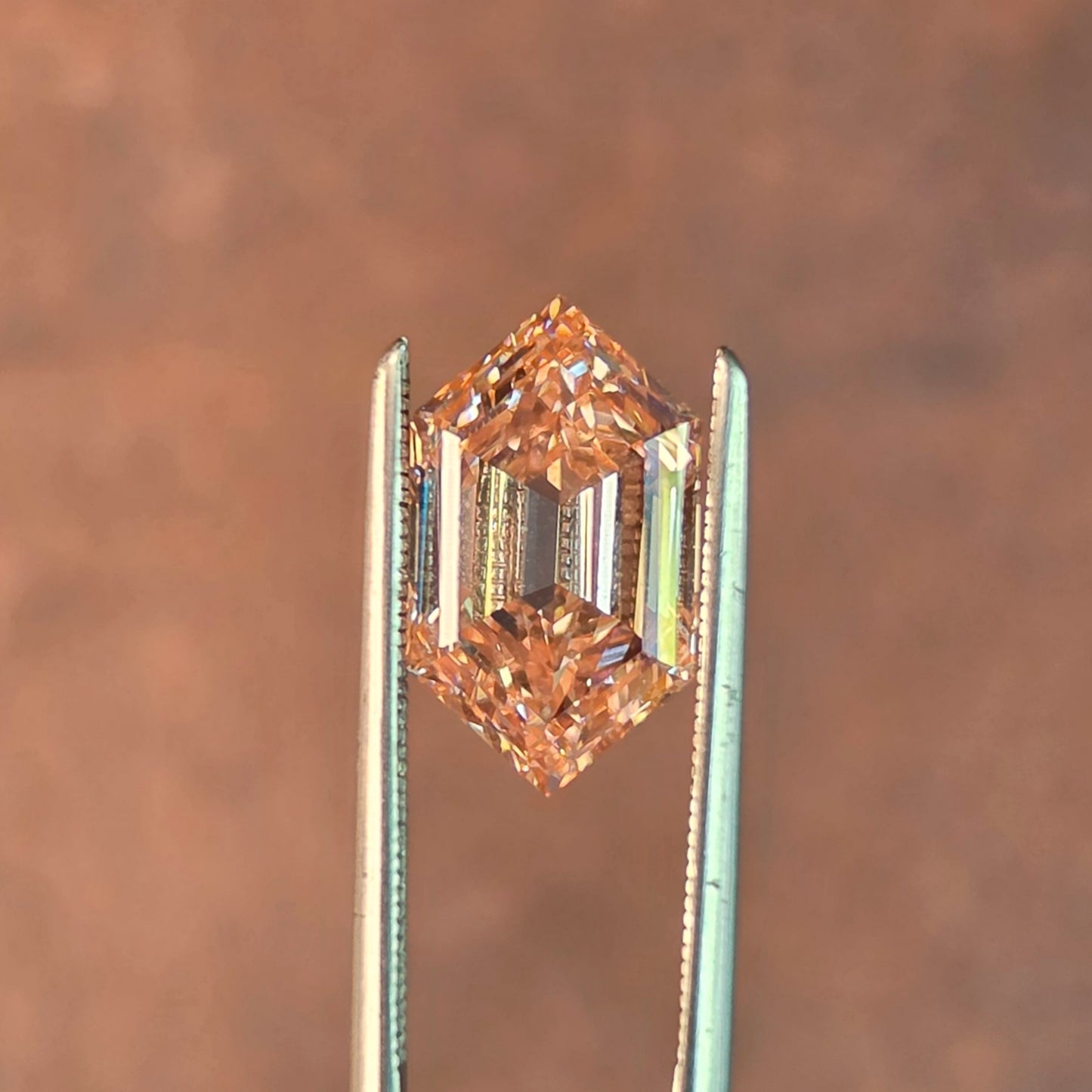 3.10ct Pink Step Cut Duchess Lab Diamond VVS2