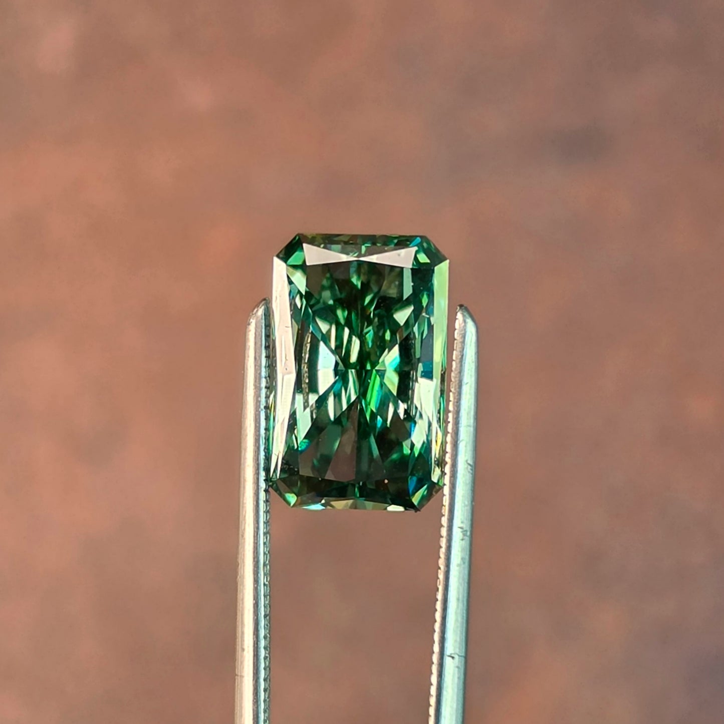 2.52ct Radiant Green Lab Diamond VVS2