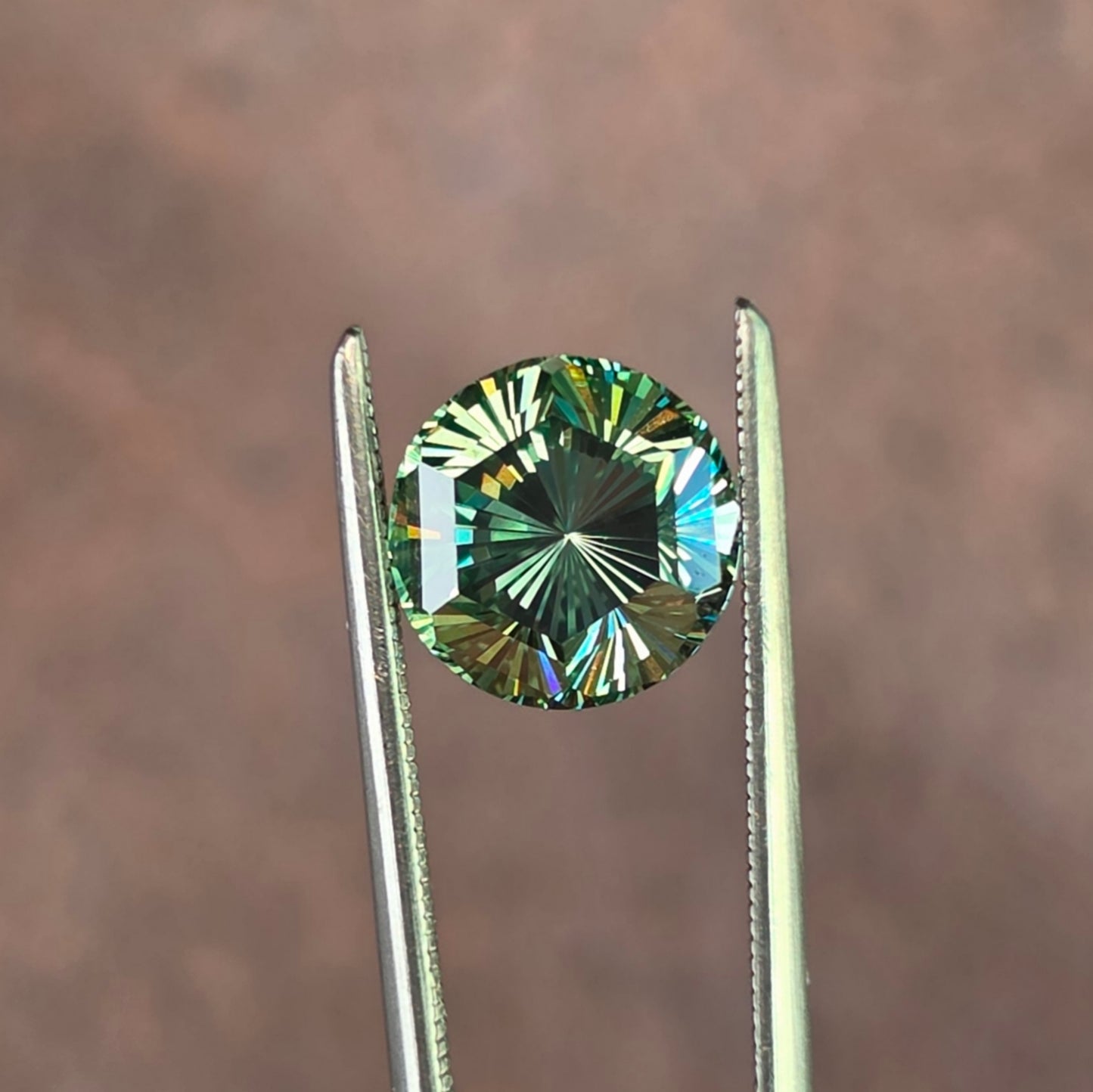 2.24ct Round Fantasy Cut Lab Diamond Green VS1