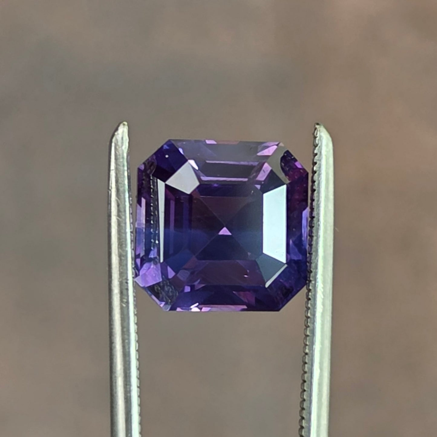 3.01ct Natural Emerald Cut Purple Sapphire