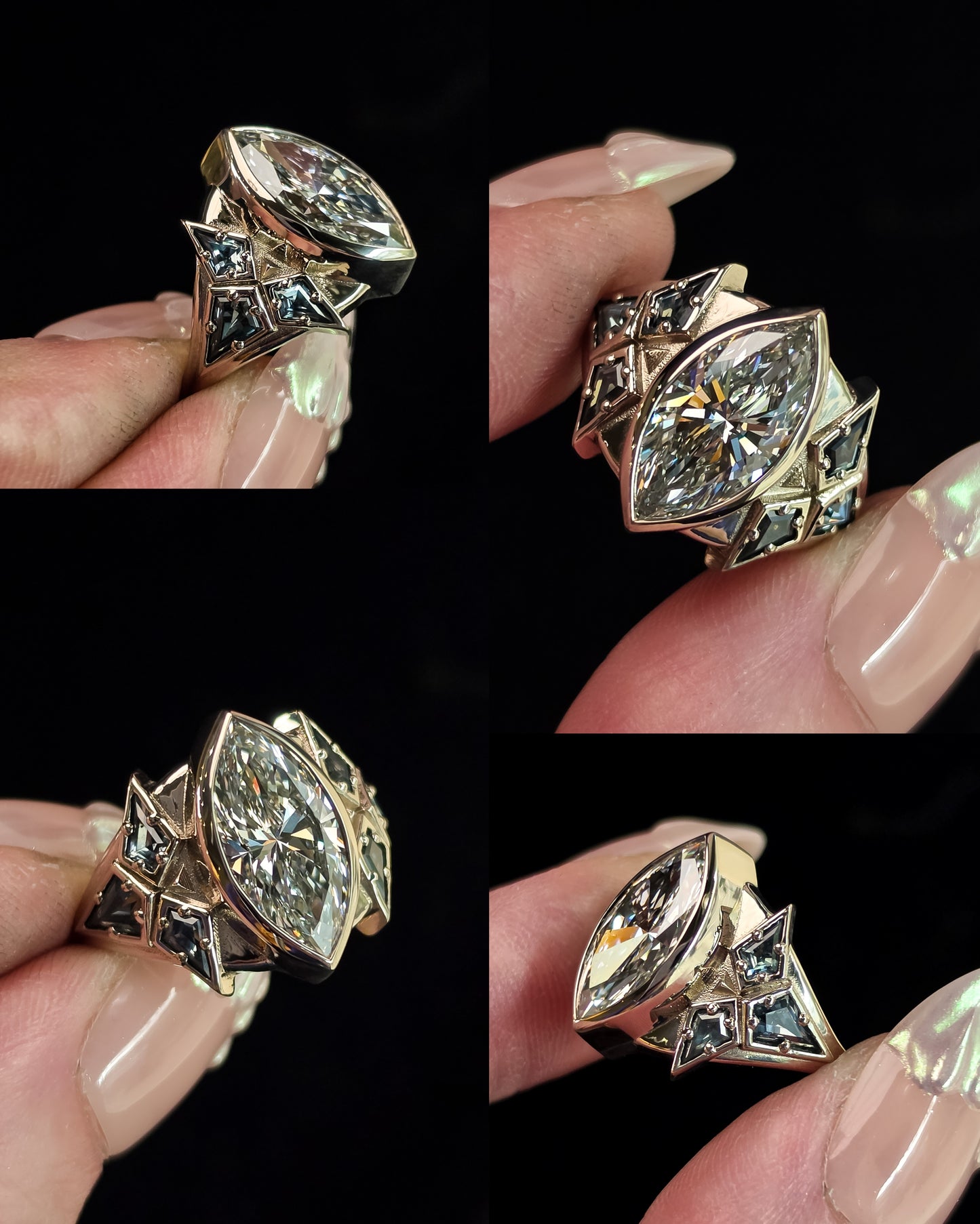 *Setting Only* Valkyrie Ring with Montana Sapphire Kites
