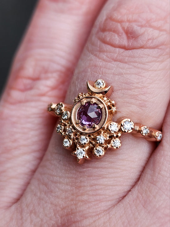 *Setting Only* Moon Witch Engagement Ring for Build Your Own