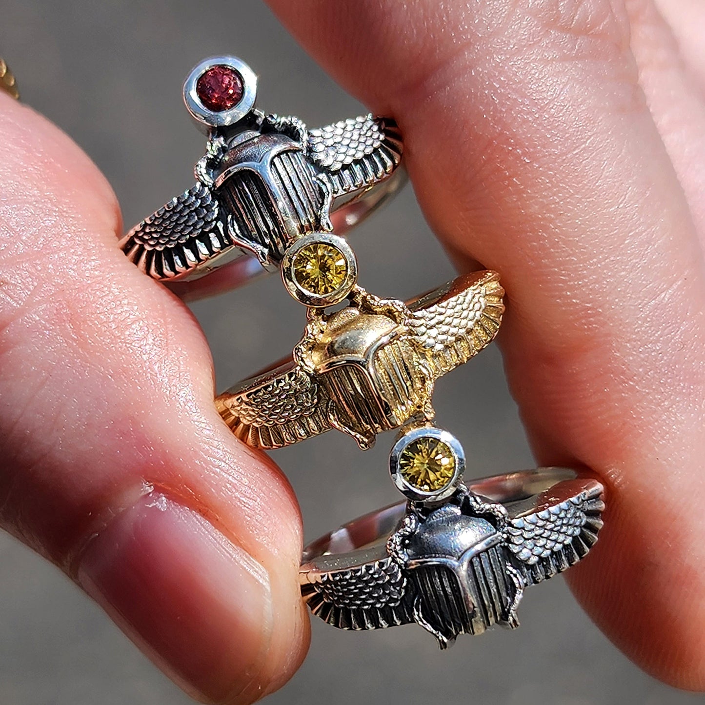 Brass Scarab Beetle Ring / Beetle Jewellery / Gold / Golden / Unisex Ring /  Gift / Unique / Bohemian / Boho / Ethnic - Etsy
