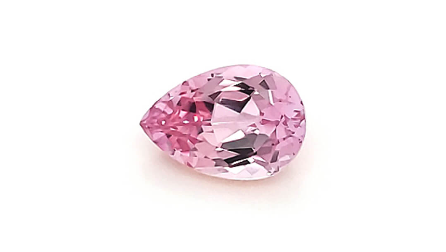 Pear Chatham Peachy Pink Champagne Sapphire - For Build Your Own Pieces