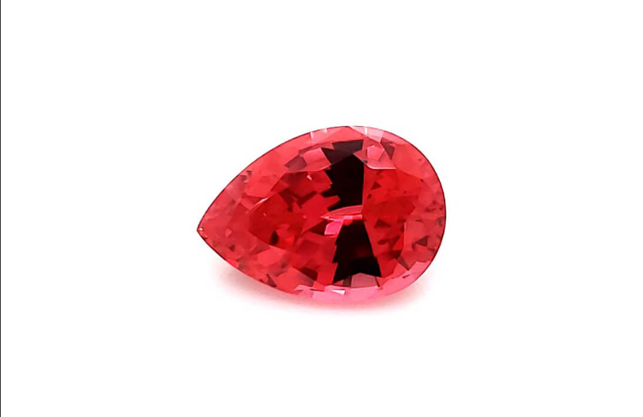 Pear Chatham Medium Padparadscha Sapphire - For Build Your Own Pieces