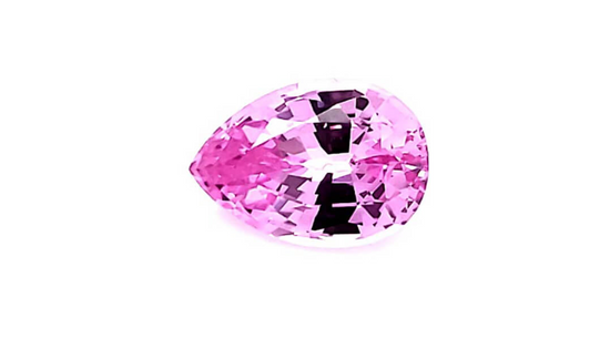 Pear Chatham Light Pink Sapphire - For Build Your Own Pieces