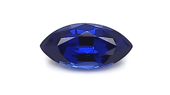 Marquise Chatham Medium Blue Sapphire - For Build Your Own Pieces