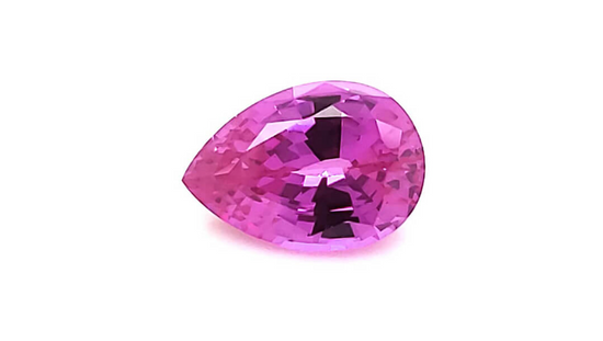 Pear Chatham Medium Pink Sapphire - For Build Your Own Pieces