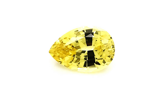 Pear Chatham Light Yellow Sapphire - For Build Your Own Pieces
