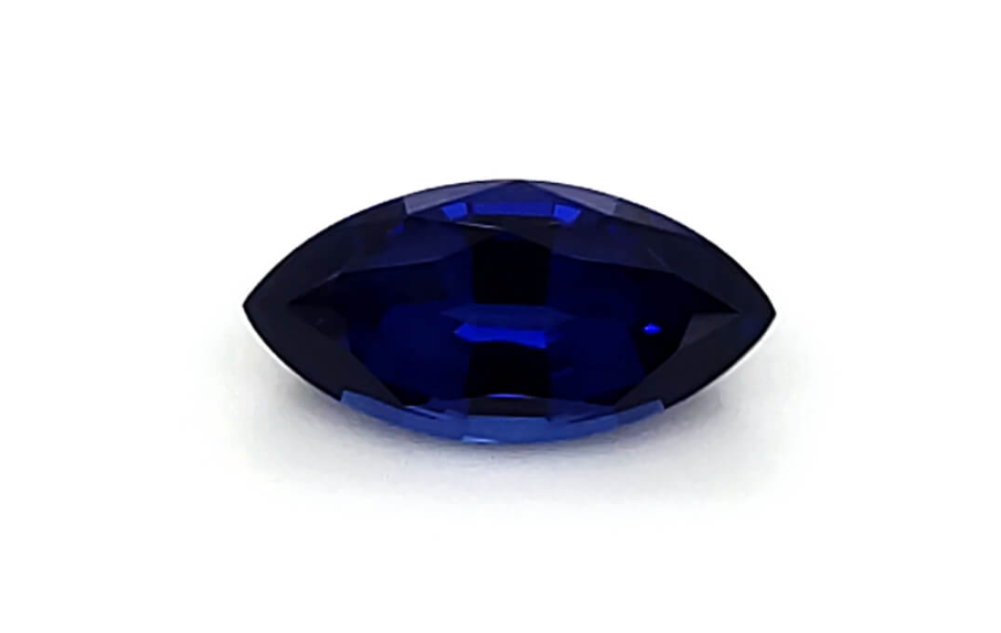 Marquise Chatham Dark Blue Sapphire - For Build Your Own Pieces