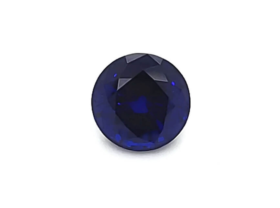 Round Cut Chatham Dark Blue Sapphire- For Build Your Own Pieces