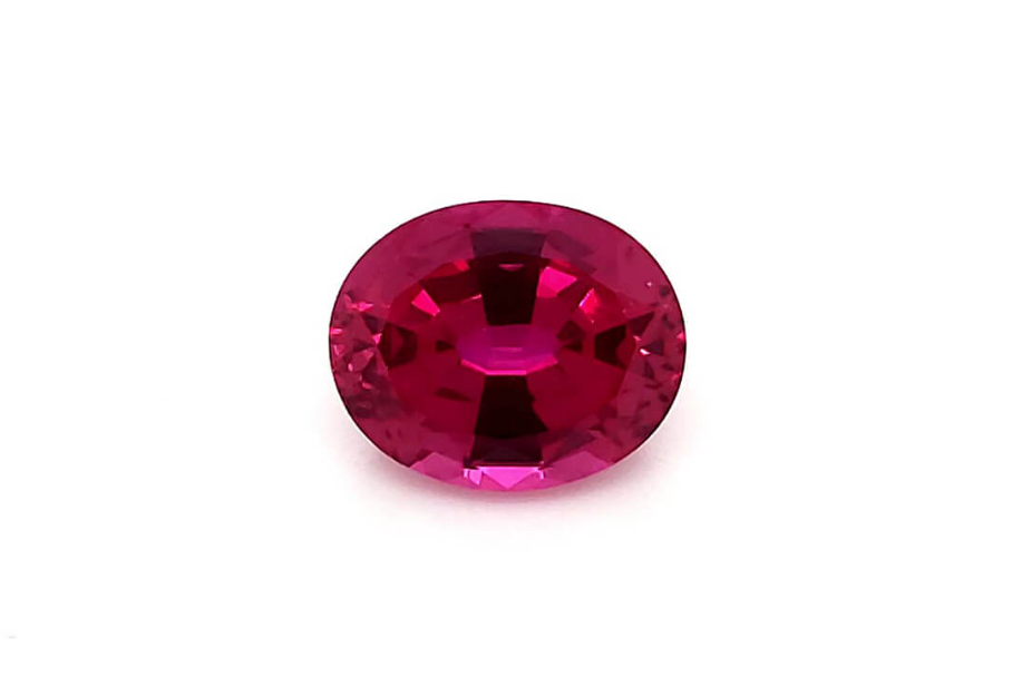 Oval Chatham Dark Pink Sapphire - For Build Your Own Pieces