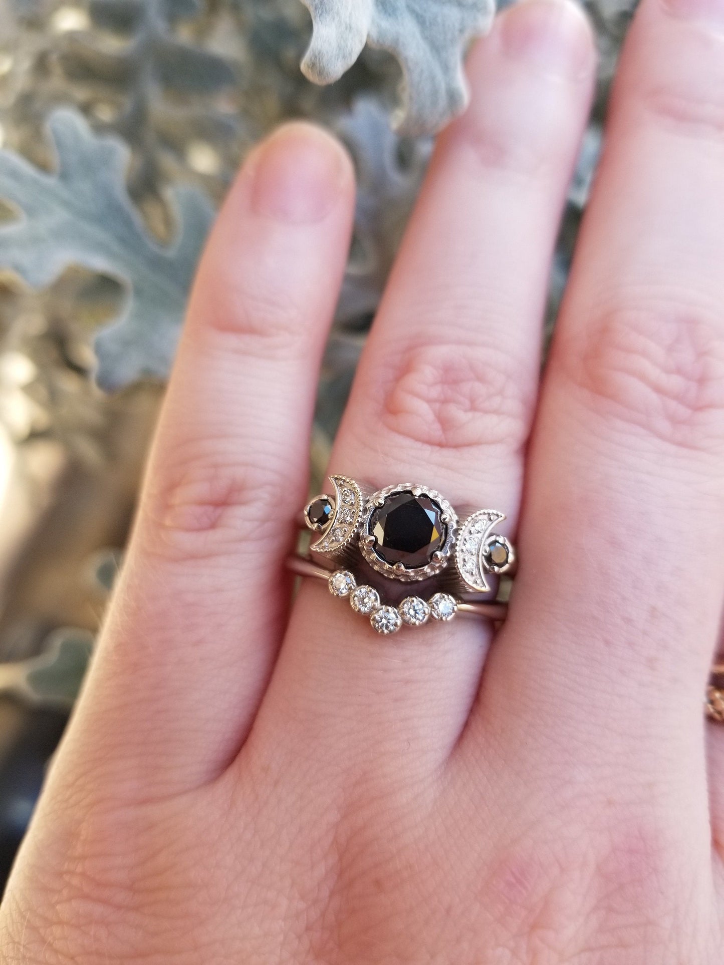 Load image into Gallery viewer, *Setting Only* Hecate Moon Engagement Ring for Build your own Ring
