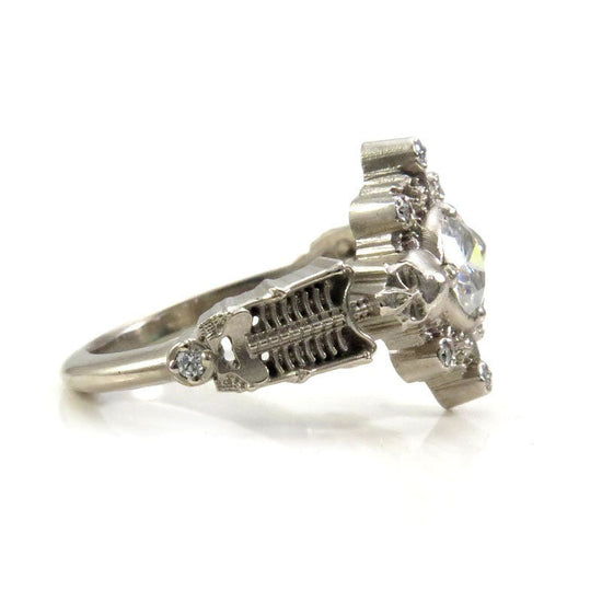 *Setting Only* Skeleton Halo Engagement Ring for Build your own Ring