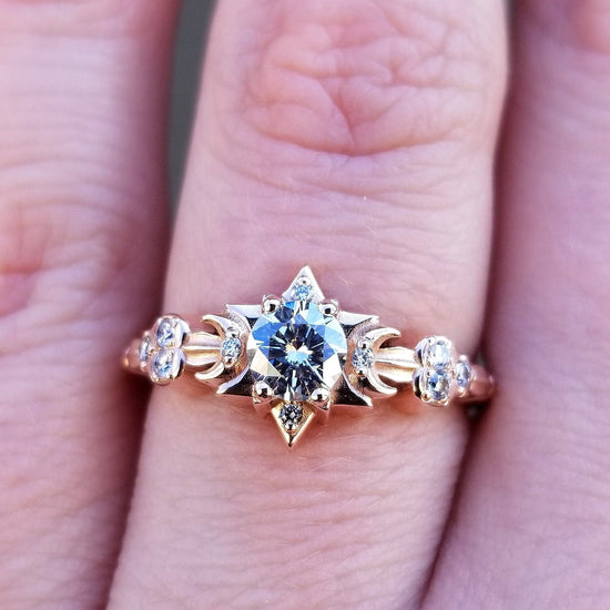 *Setting Only* Celestial Engagement Ring for Build your own Ring