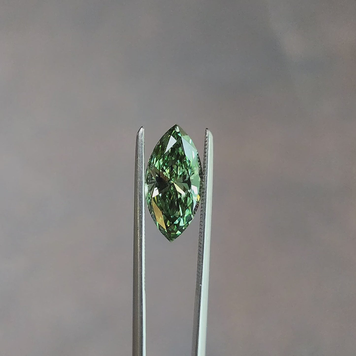 1.70ct Lab Diamond Fancy Vivid Green Marquise VVS2