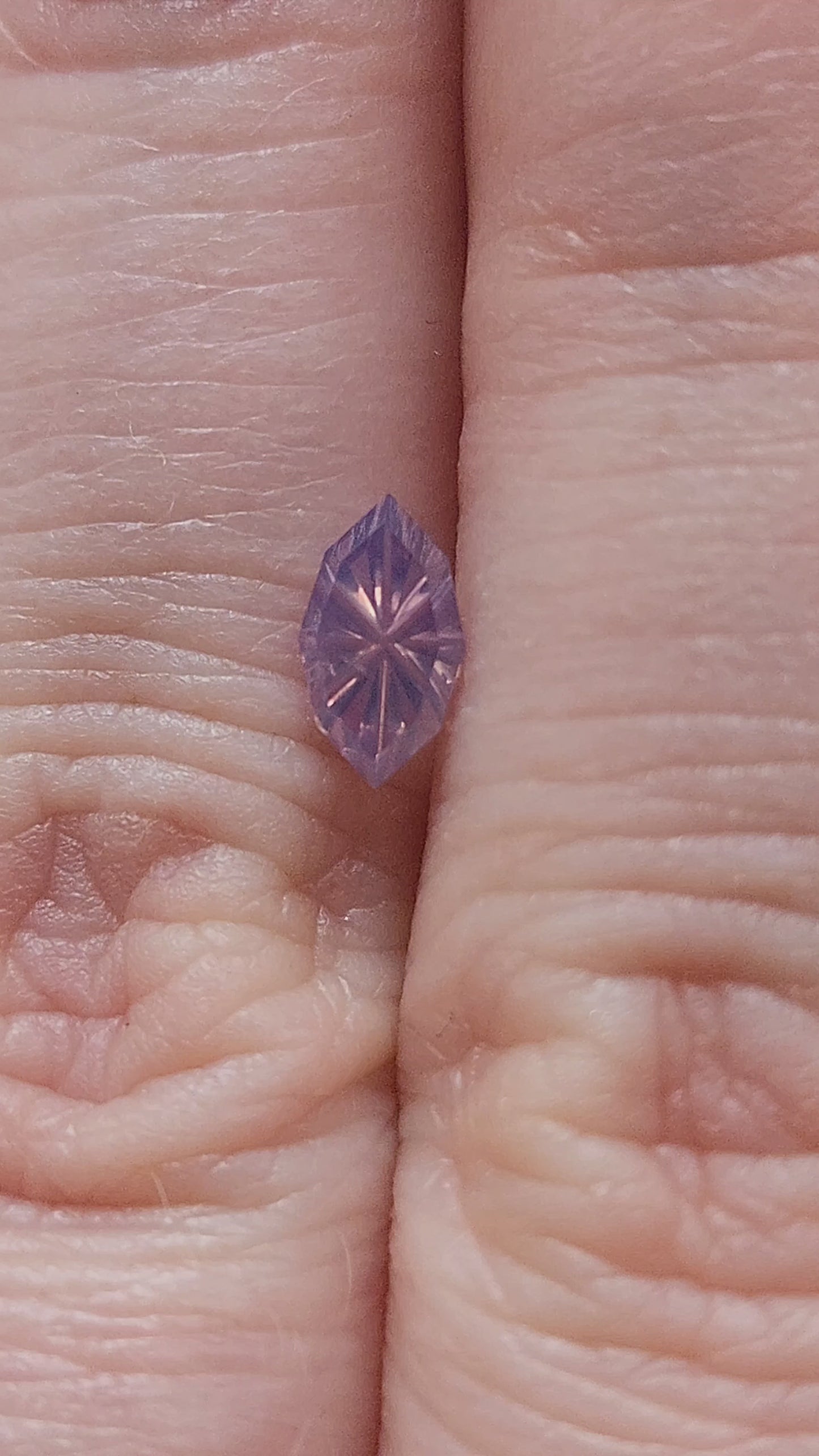 Load and play video in Gallery viewer, .54ct Natural Fantasy Kashmir Purple Sapphire Marquise
