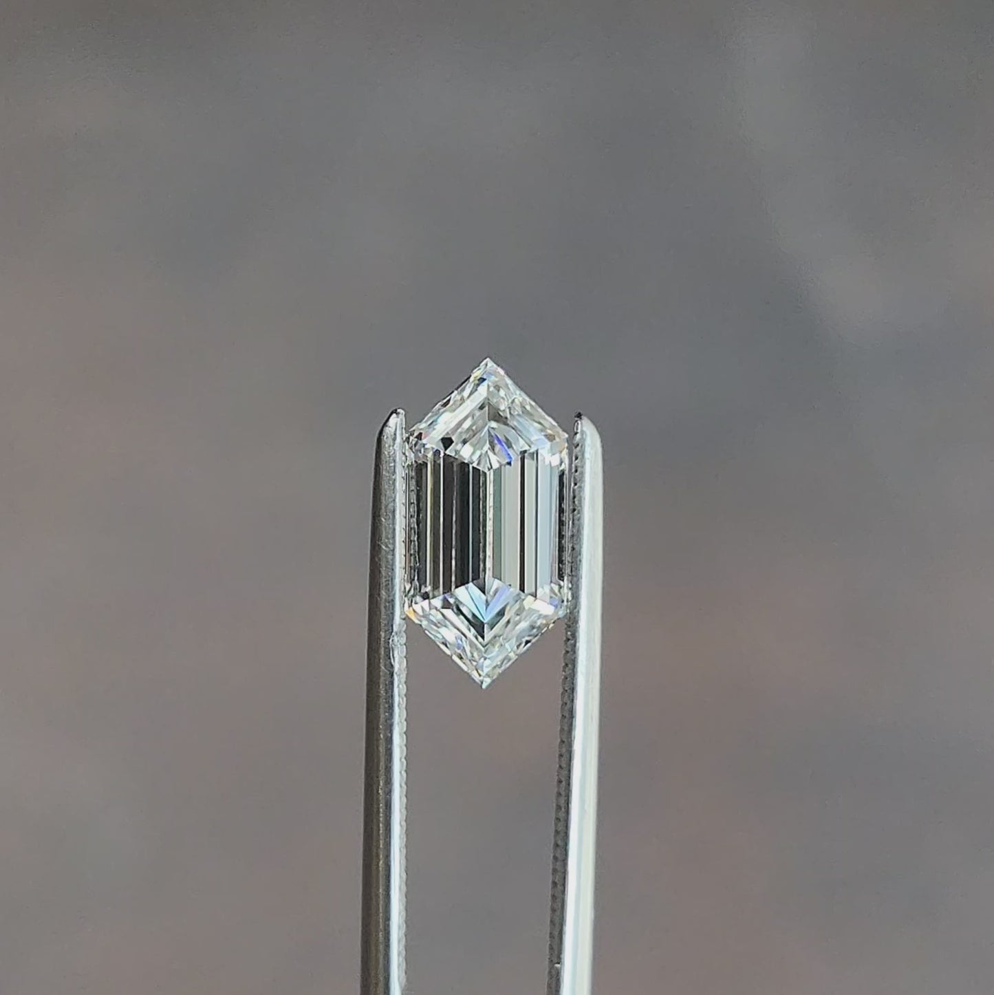 Duchess or Elongated Hexagon Lab Diamond Step Cut