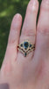 1.15ct Lab Green Diamond Pear Ophelia Wedding Ring Set 14k Yellow Gold video