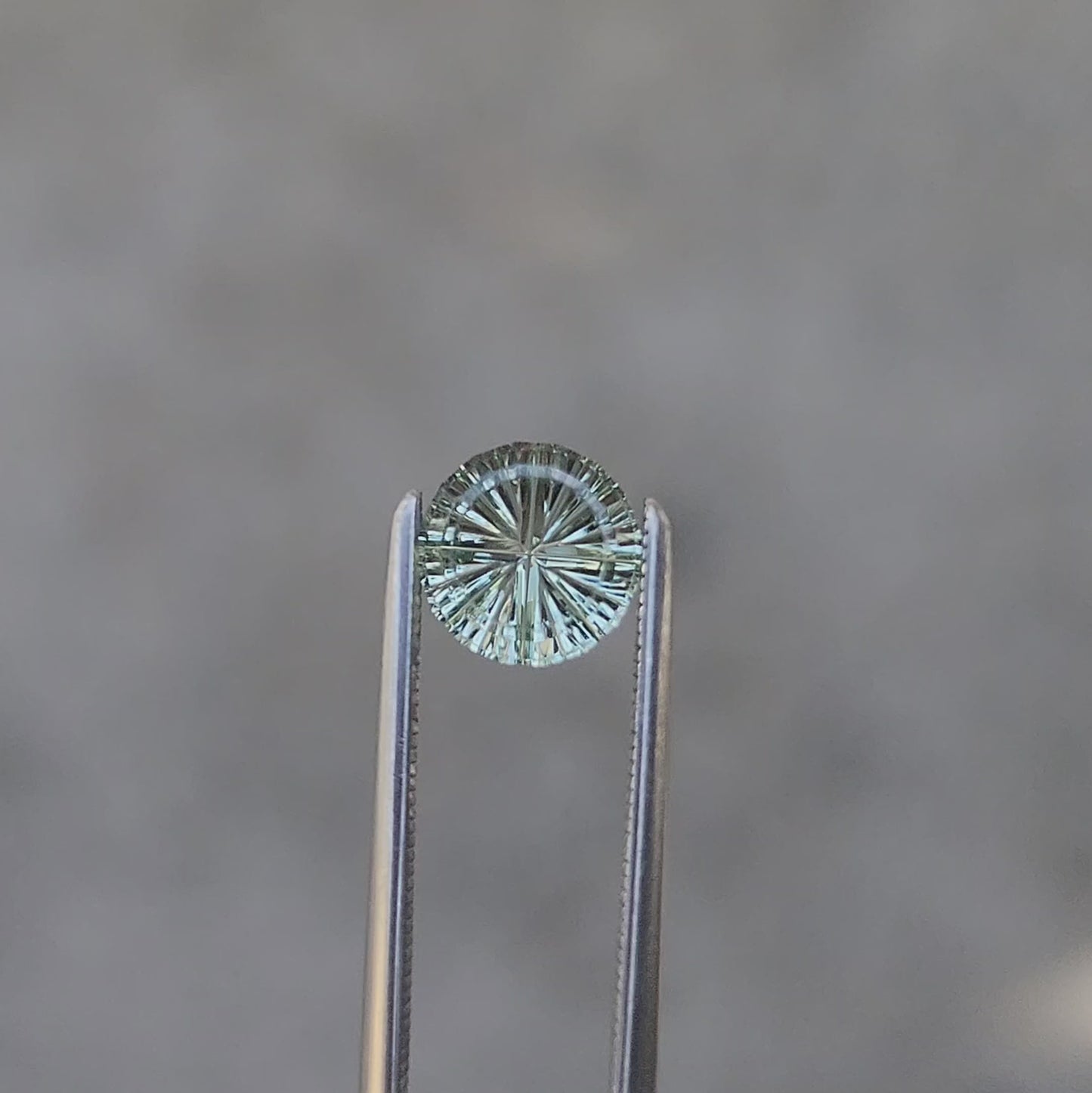 1.06ct Mint Green Tourmaline Round Brilliant Starbrite Cut