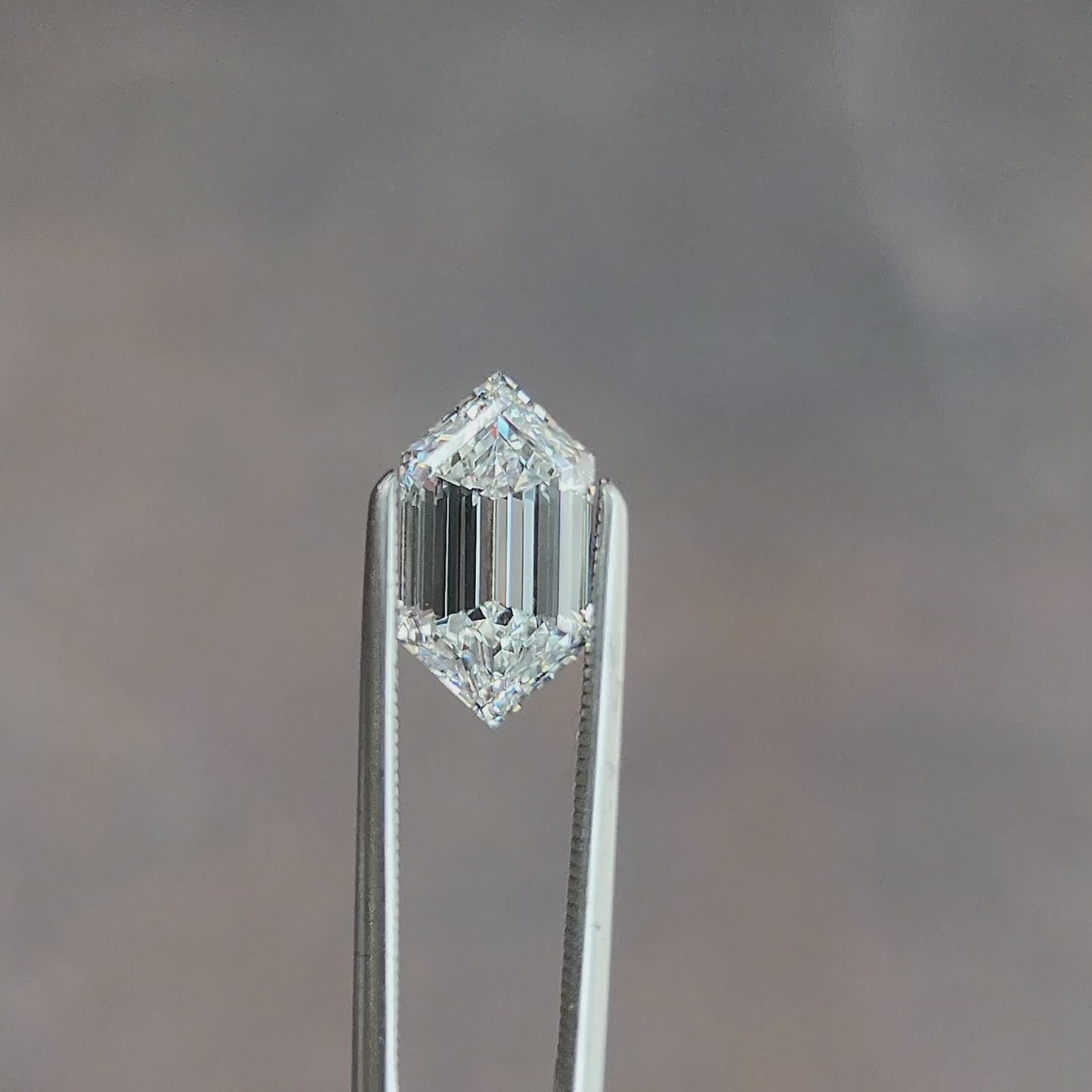 Duchess or Elongated Hexagon Lab Diamond Step Cut