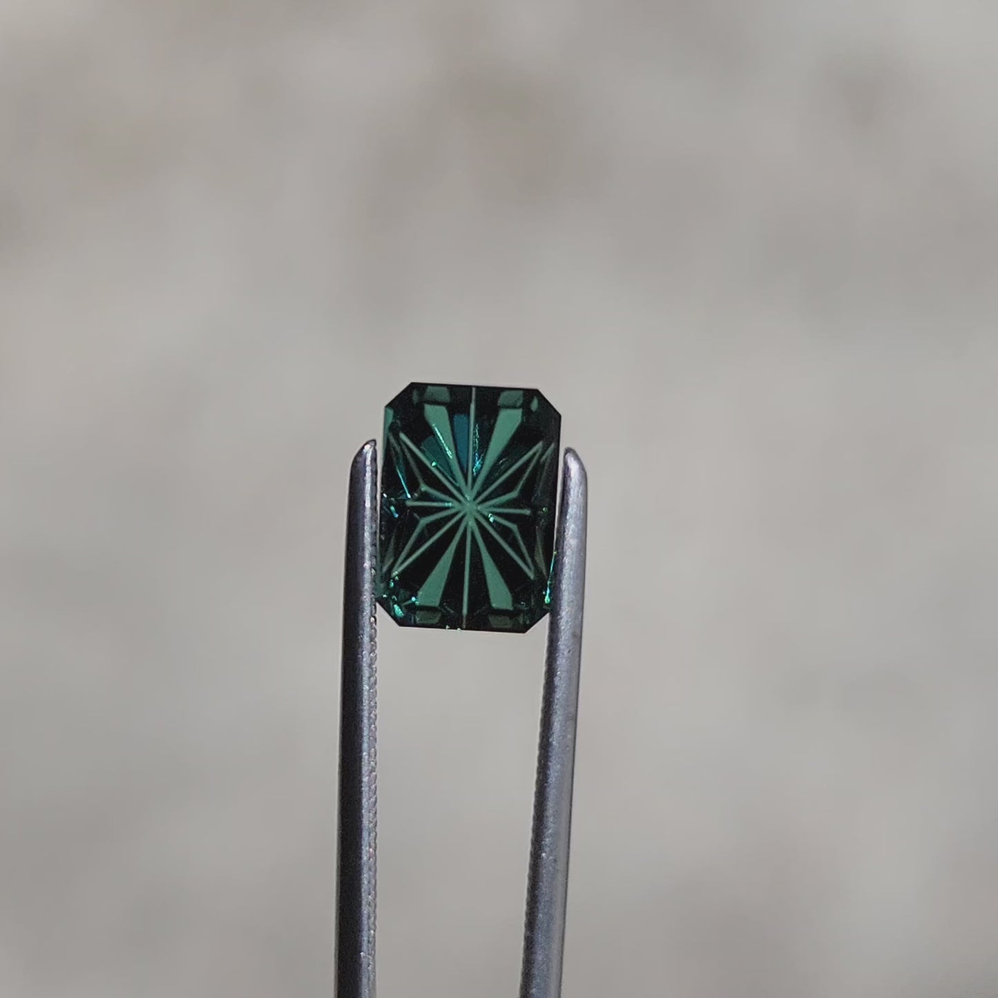 Fantasy Emerald Cut Green Tourmaline