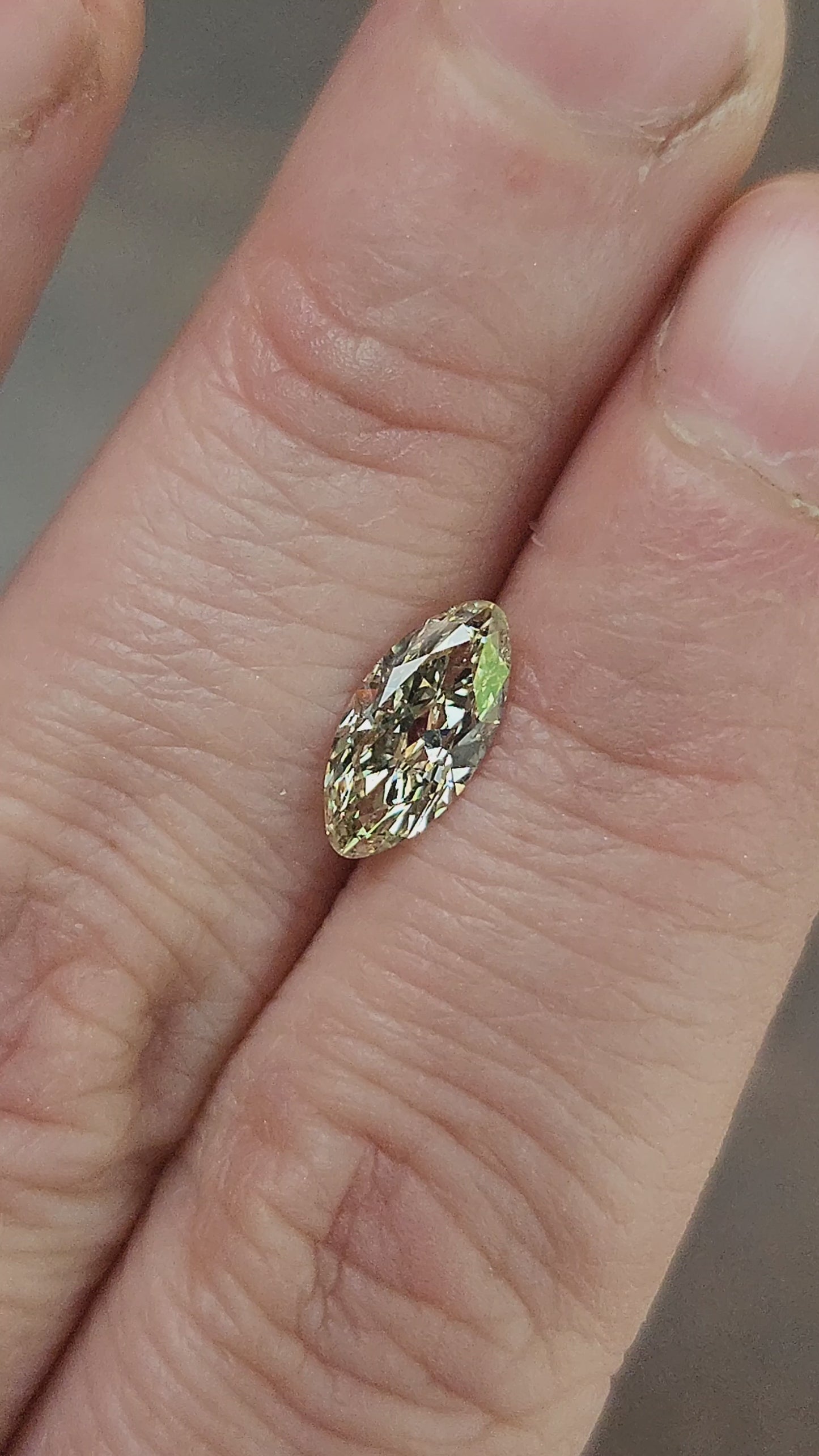 Load and play video in Gallery viewer, 1.02ct Natural Diamond Elongated Oval Antique Cut
