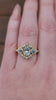 1.15ct Cushion Diamond Victorian Engagement Ring with Green Sapphires and Diamonds 14k Yellow Gold video