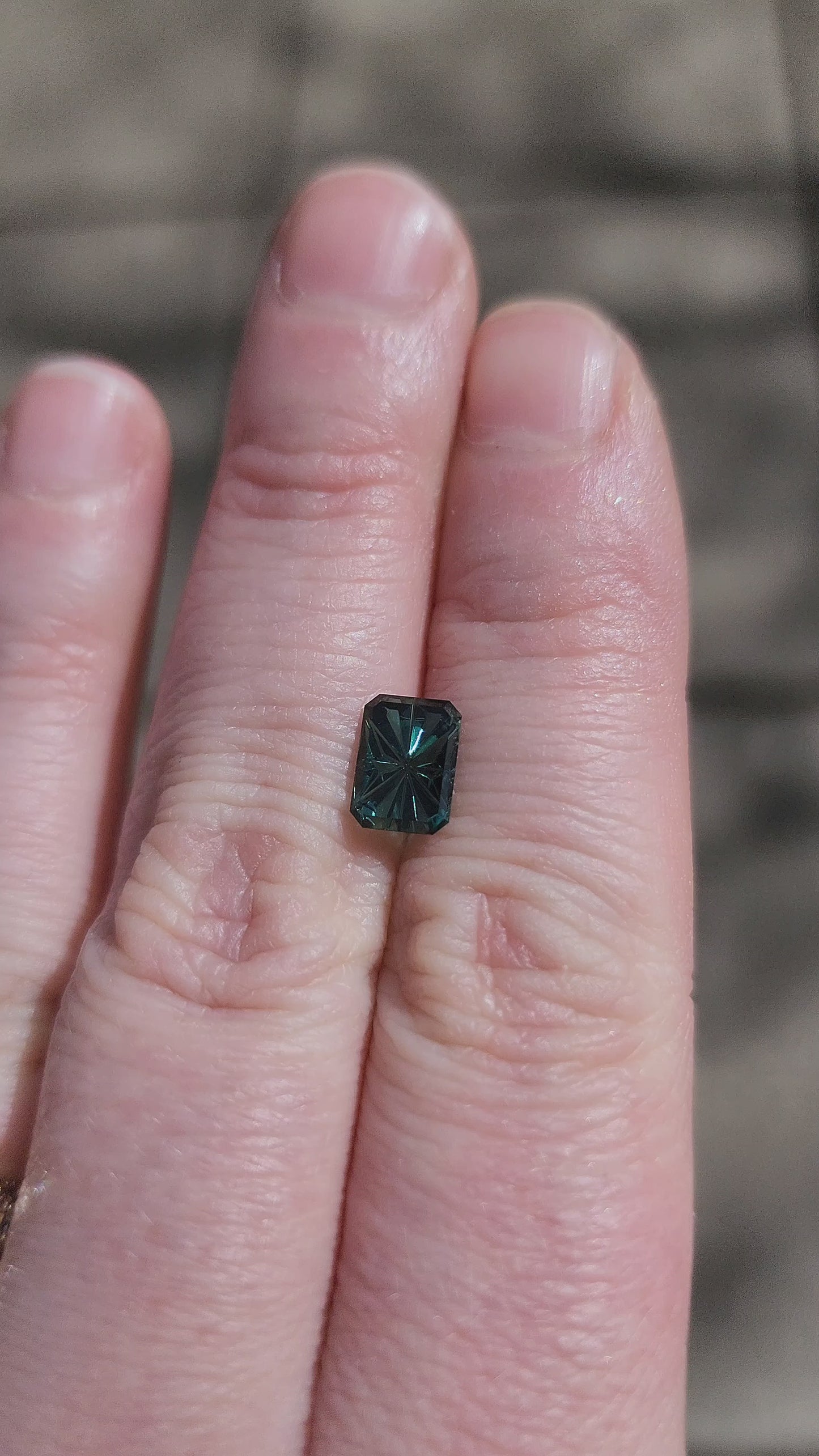 Load and play video in Gallery viewer, Fantasy Emerald Cut Green Tourmaline
