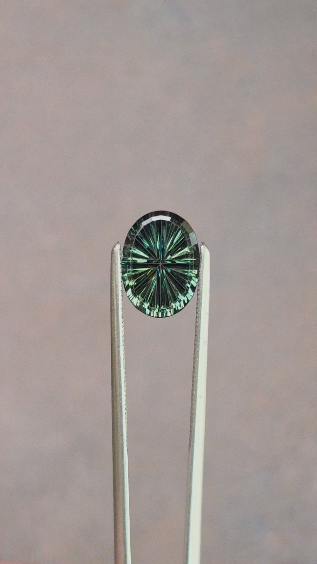 Load and play video in Gallery viewer, 2.13ct Natural Australian Sapphire Starbrite Oval Cut Teal by John Dyer
