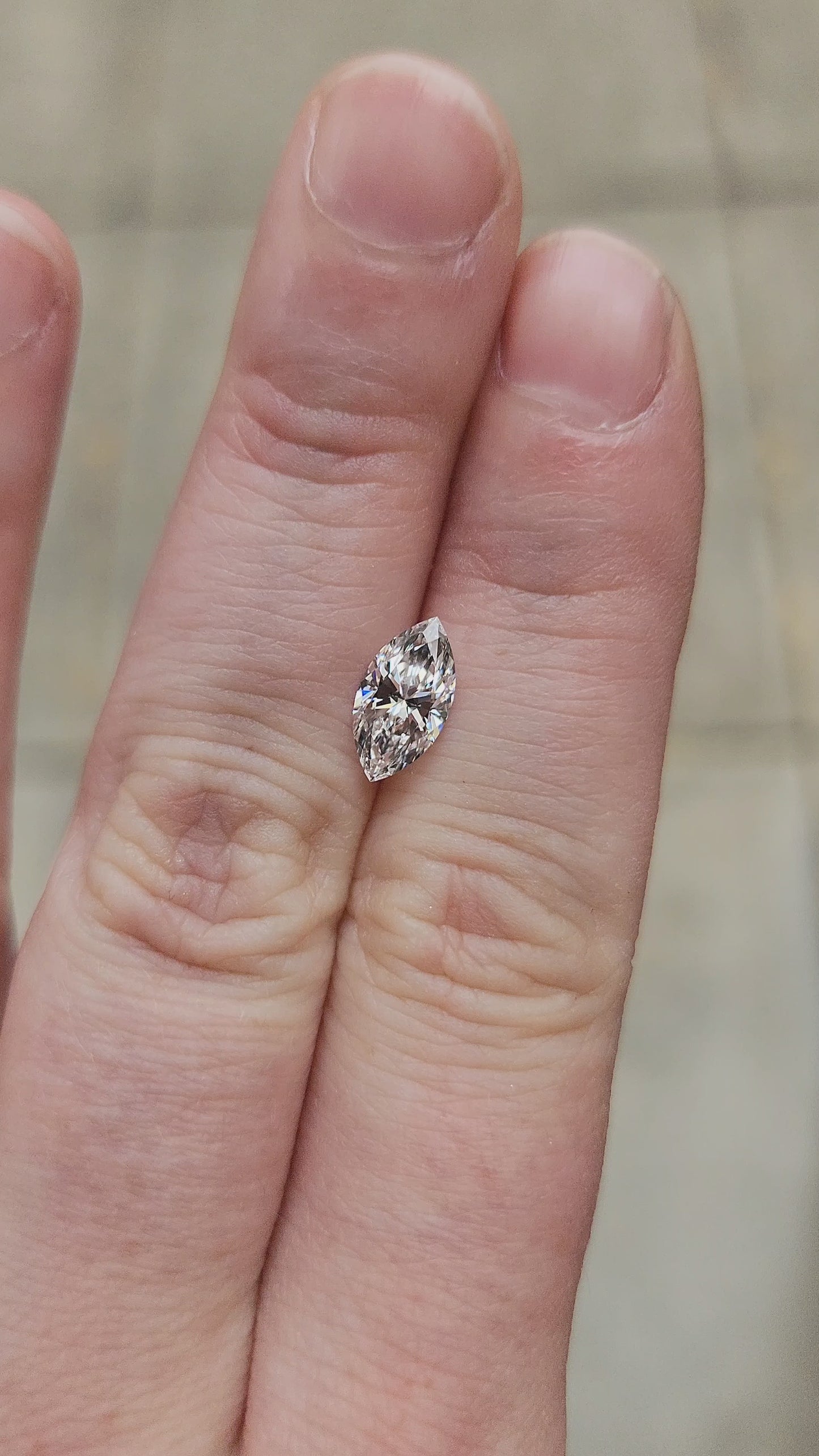 Load and play video in Gallery viewer, 1.09ct Marquise Cut Lab Diamond D/VVS2
