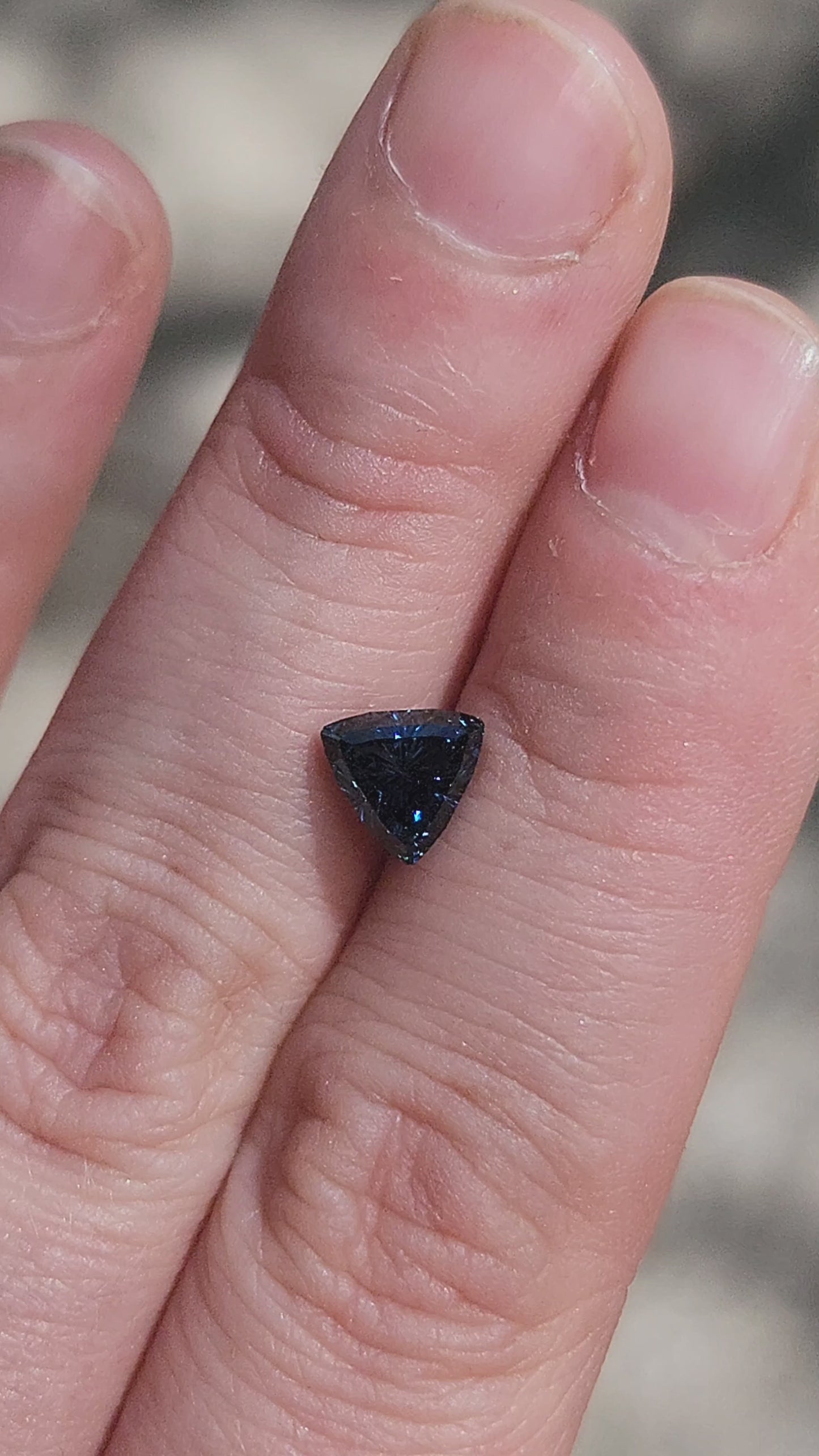 Load and play video in Gallery viewer, 1.80ct Natural Blue Australian Sapphire Trillion
