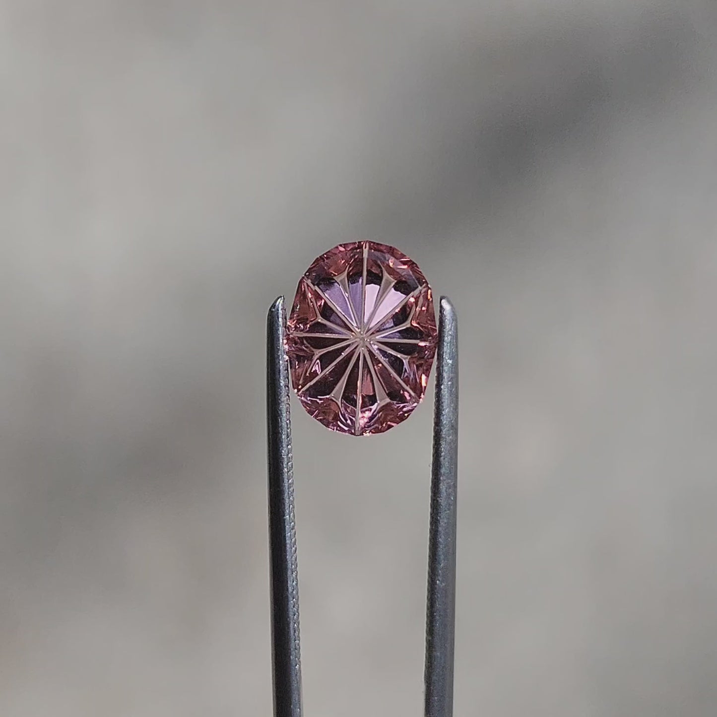 Fantasy Cut Pink Oval Tourmaline