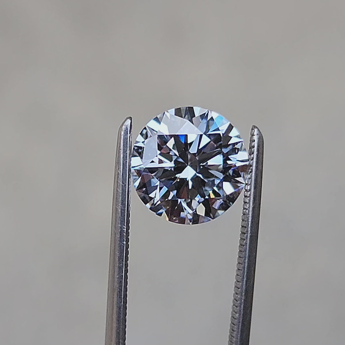 1.70ct Round Brilliant Cut Lab Fancy Faint Blue Diamond VS1 – Swank ...