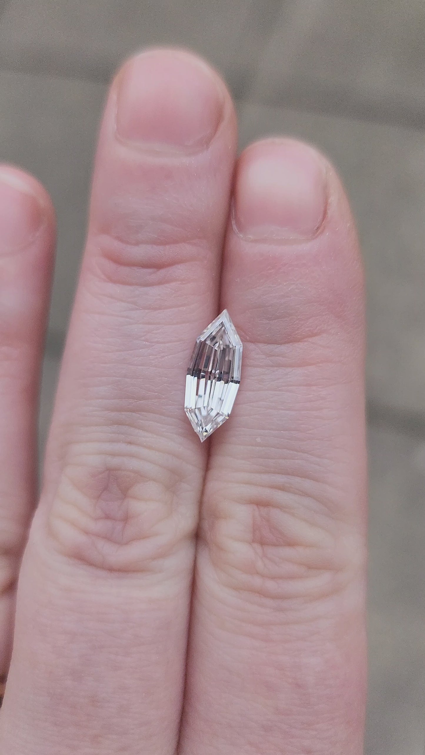 Load and play video in Gallery viewer, 1.84ct Lab Diamond Step Cut Marquise DEF/VVS
