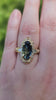 3.12ct Natural Australian Parti Fantasy Moval Cut Sapphire Wide Band Odette 14k Yellow Gold video 2