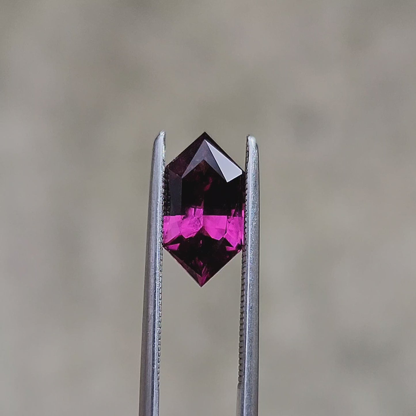 Load and play video in Gallery viewer, 2.27ct Natural Purple Garnet Elongated Hexagon
